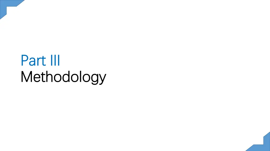 part part iii methodology methodology