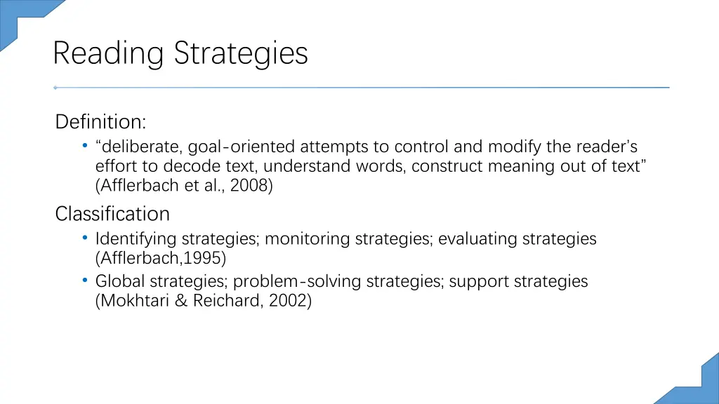 reading strategies