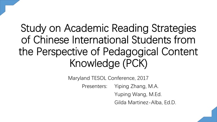 study on academic study on academic reading