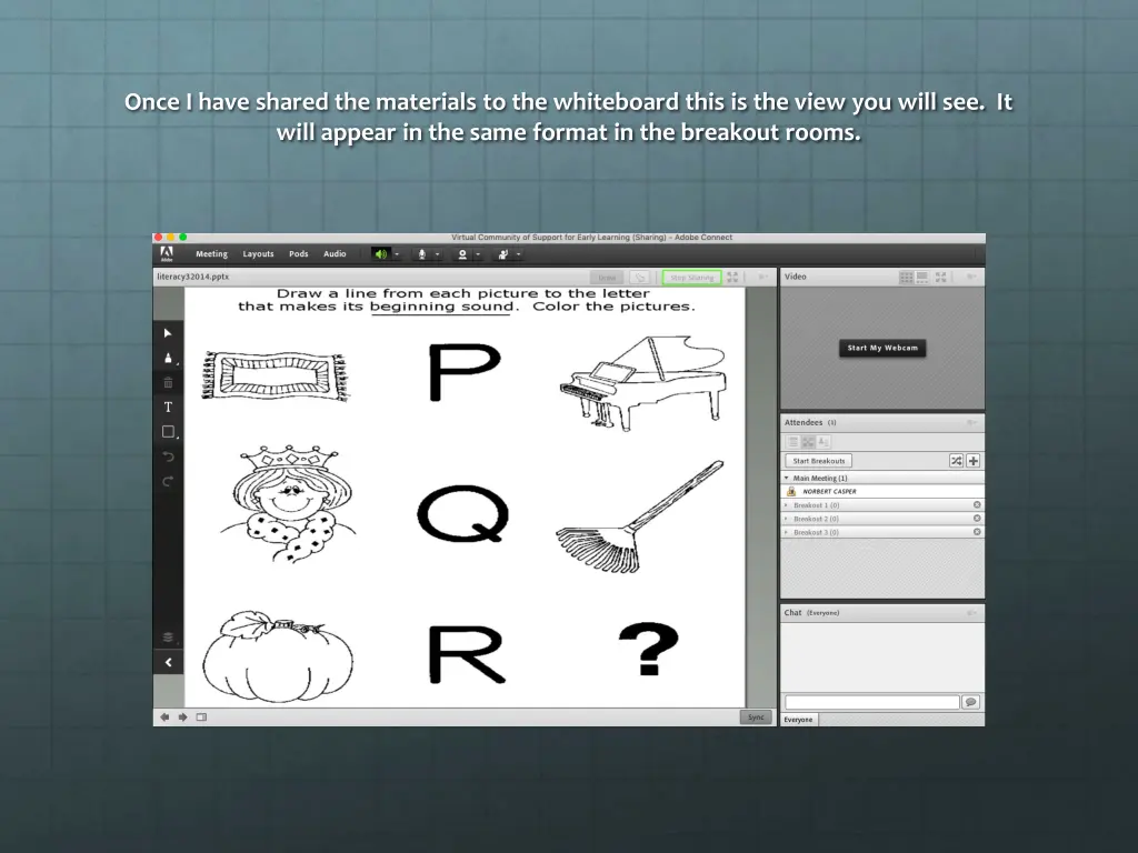 once i have shared the materials