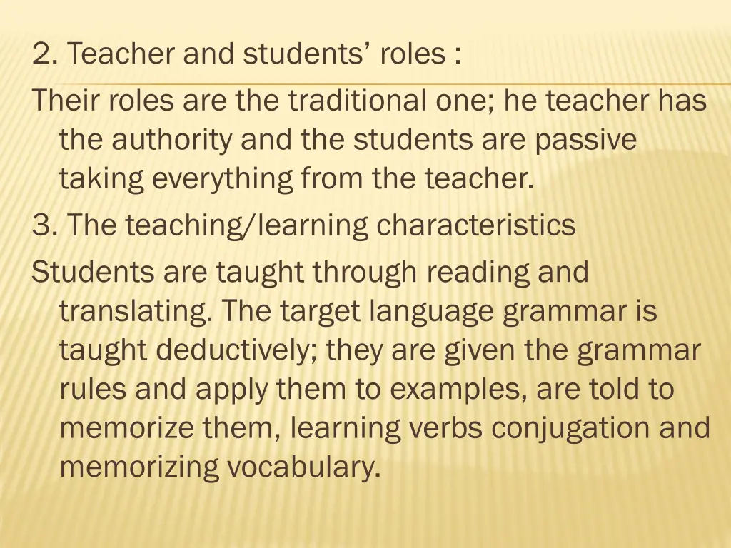2 teacher and students roles their roles