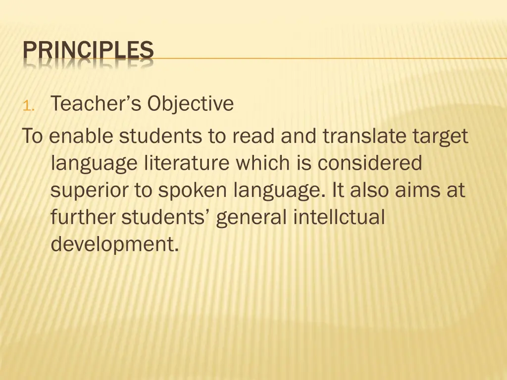 principles