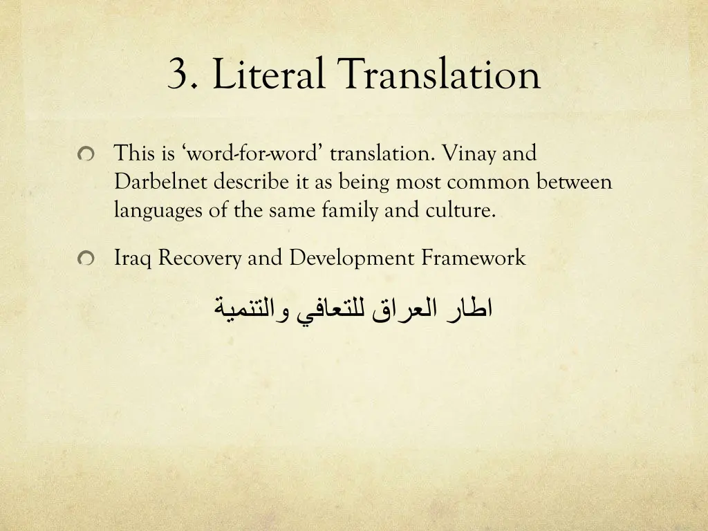 3 literal translation