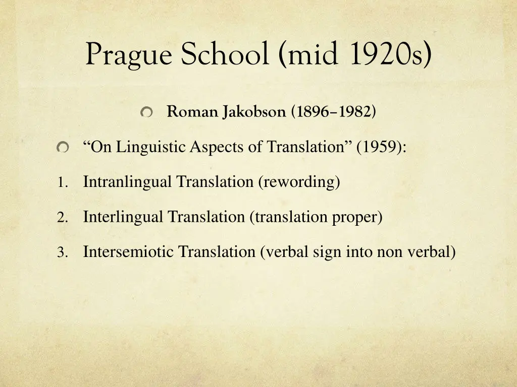 prague school mid 1920s