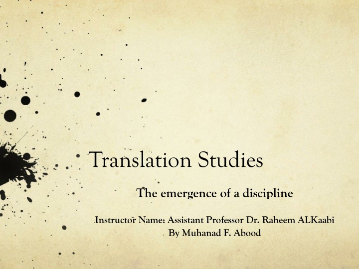 translation studies