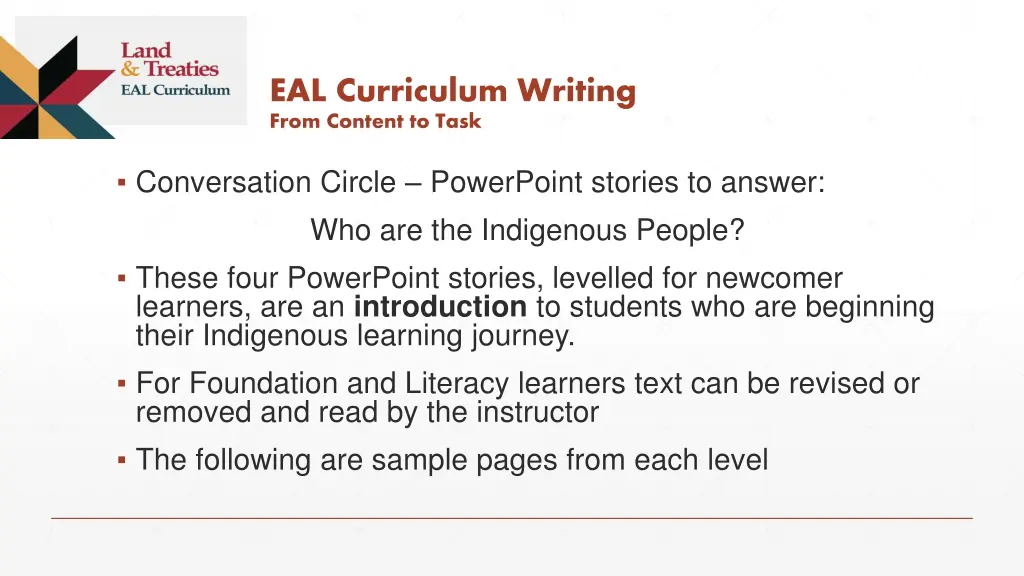 eal curriculum writing from content to task 1
