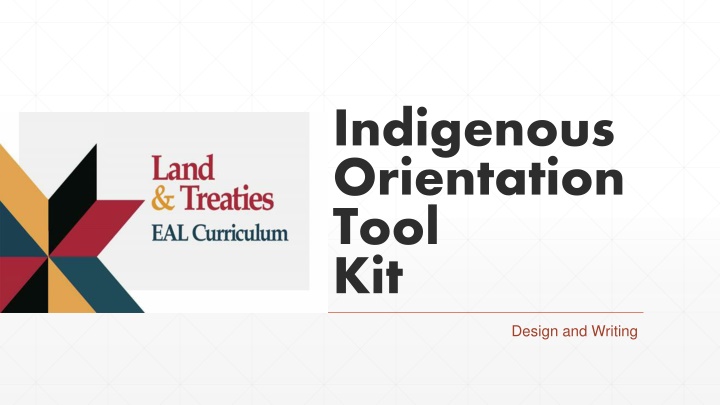 indigenous orientation tool kit