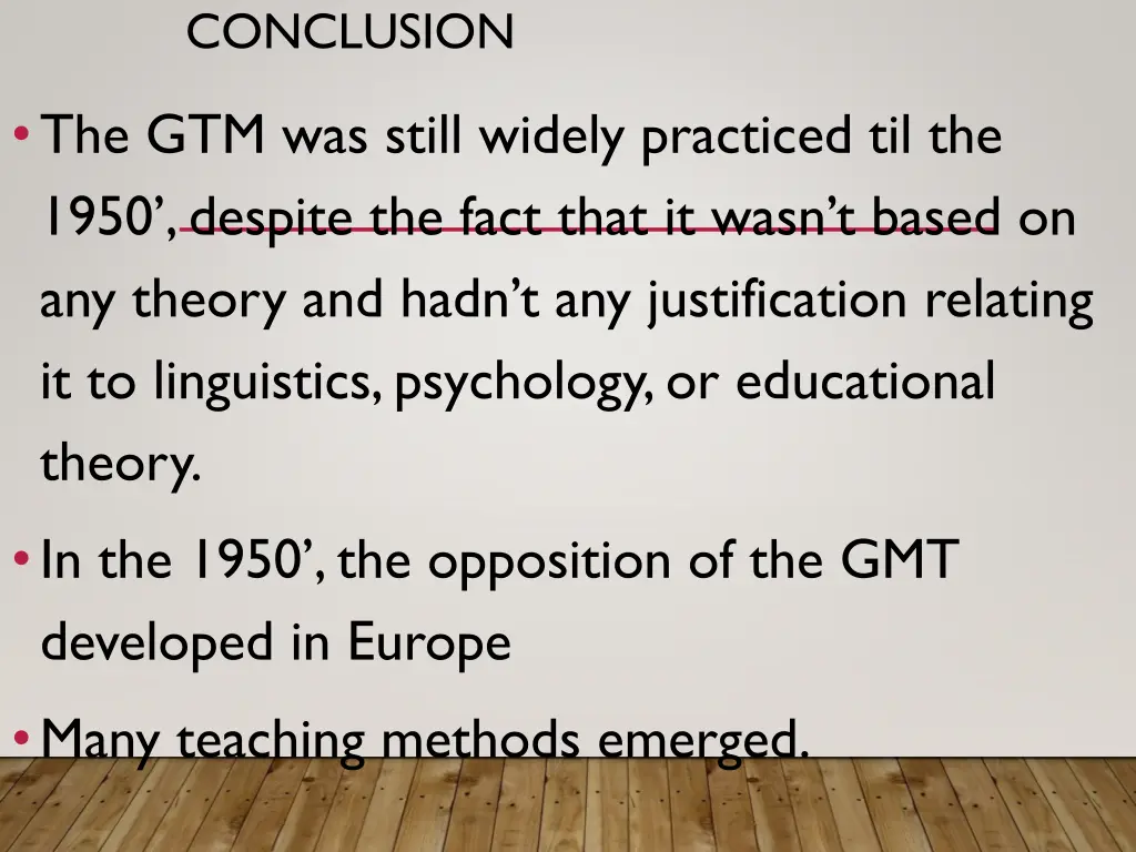conclusion
