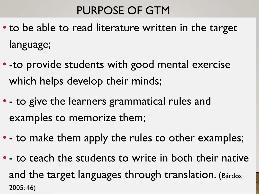 purpose of gtm