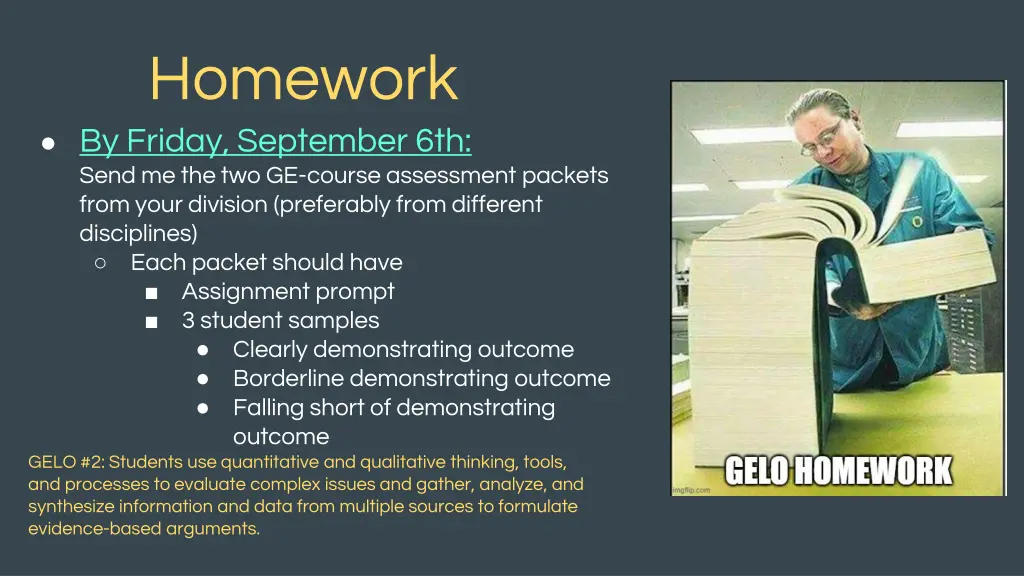 homework by friday september 6th send