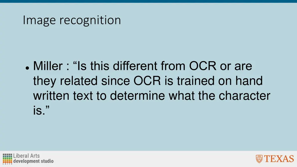 image recognition