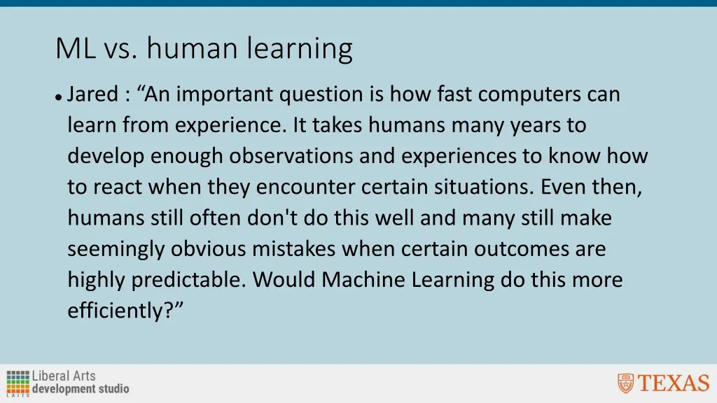 ml vs human learning