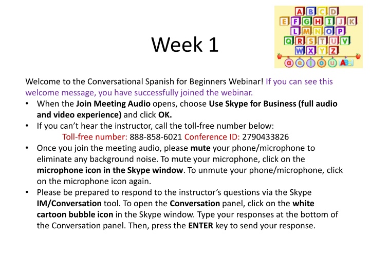 week 1