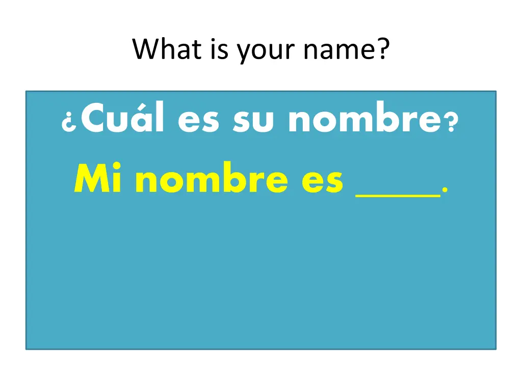what is your name