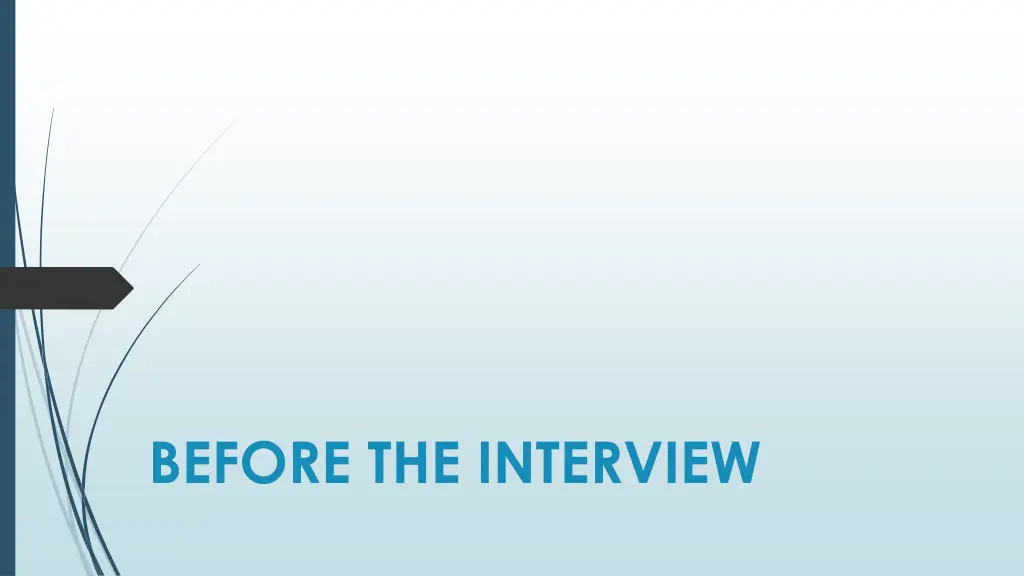 before the interview