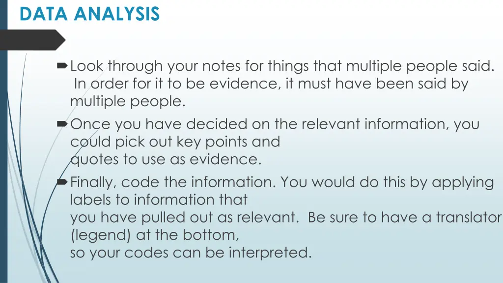 data analysis