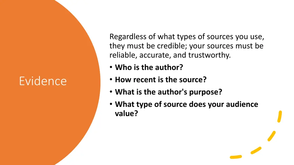 regardless of what types of sources you use they