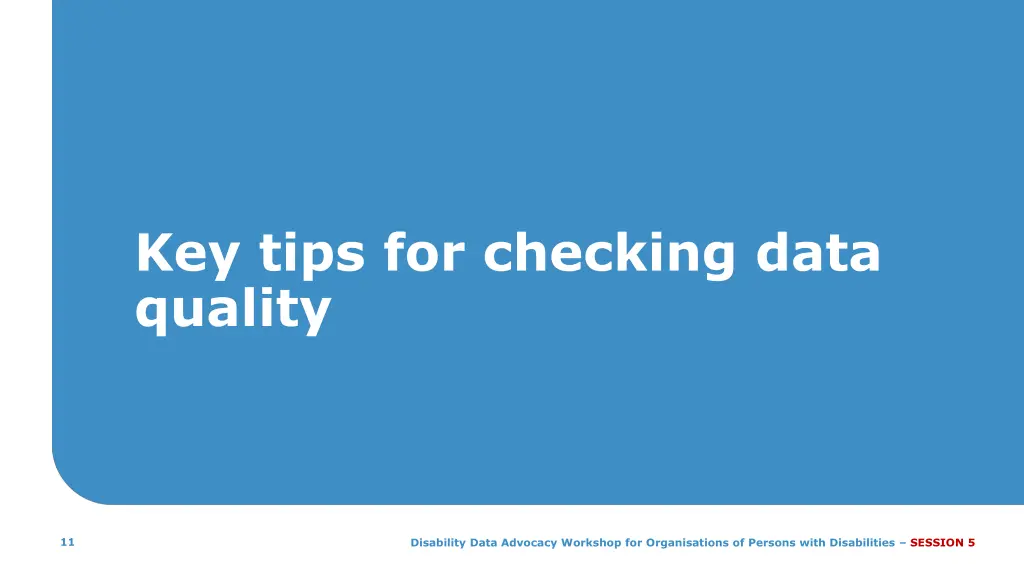key tips for checking data quality