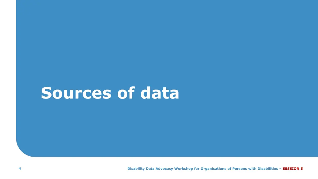 sources of data