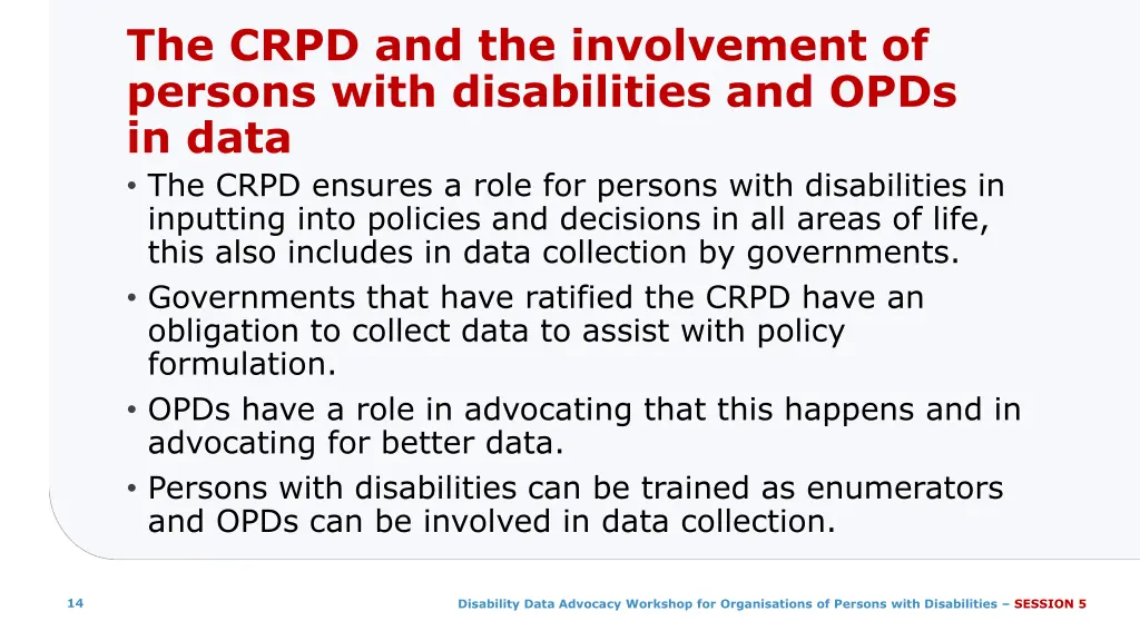 the crpd and the involvement of persons with