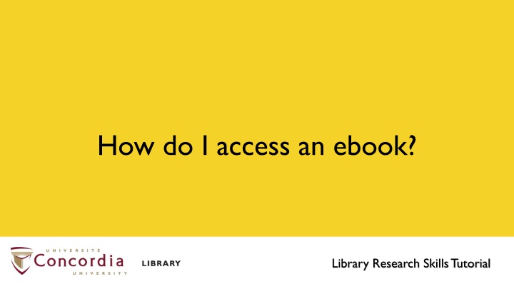 how do i access an ebook