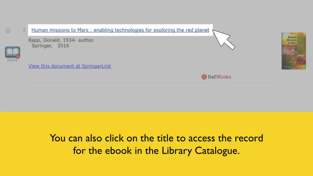 you can also click on the title to access