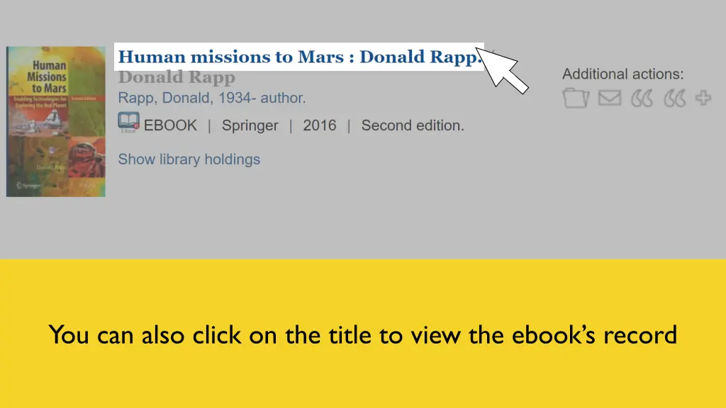 you can also click on the title to view the ebook