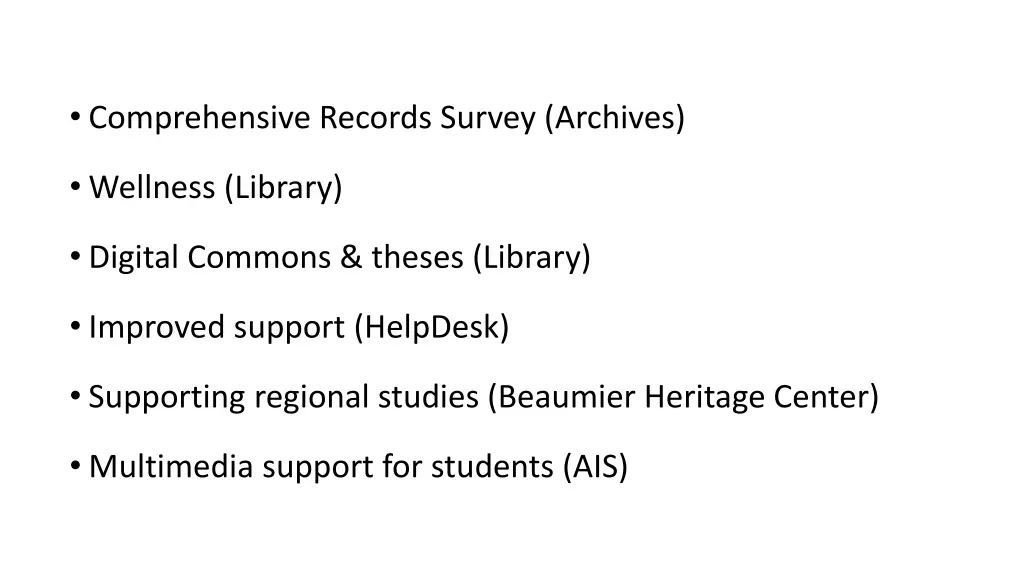 comprehensive records survey archives