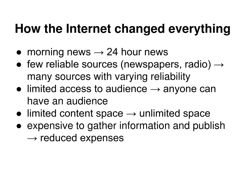 how the internet changed everything