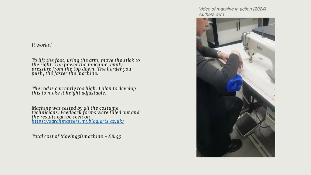 video of machine in action 2024 authors own