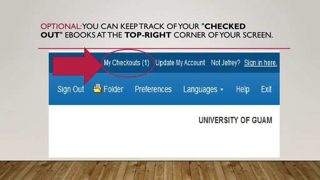 optional you can keep track of your checked