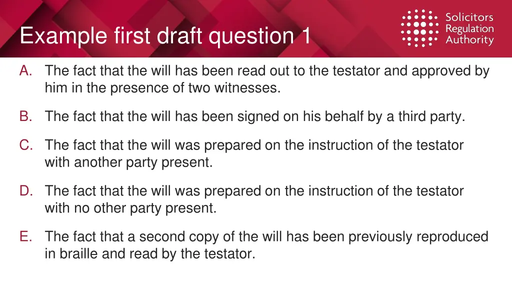 example first draft question 1 1