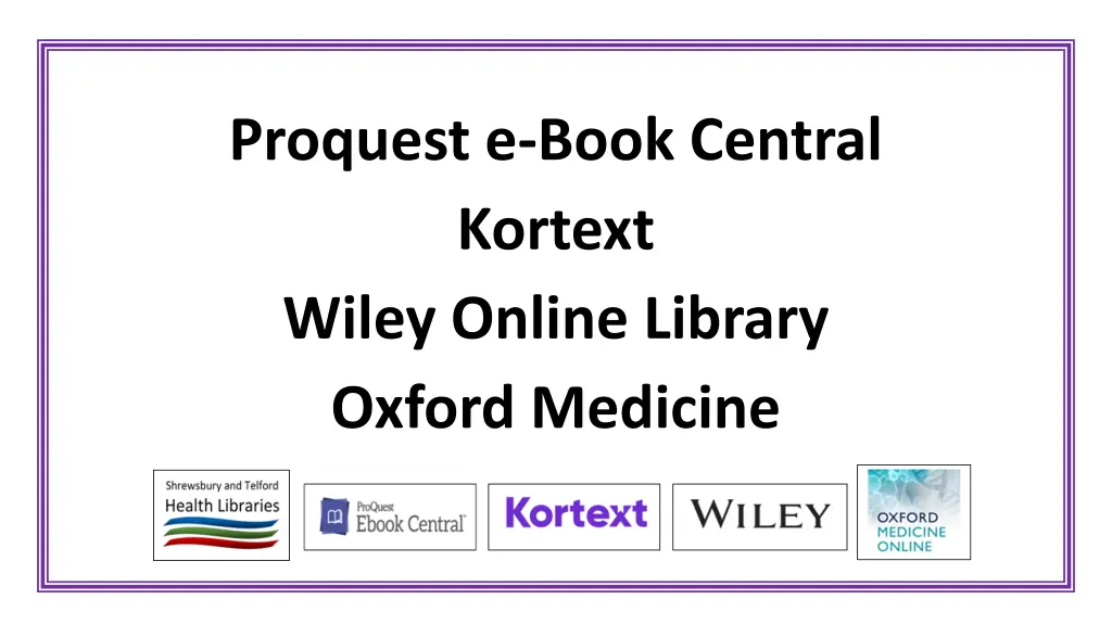 proquest e book central kortext wiley online
