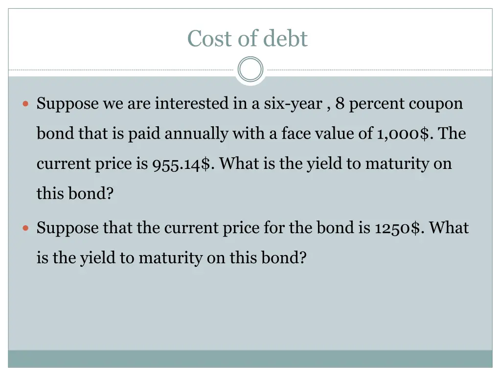 cost of debt 13