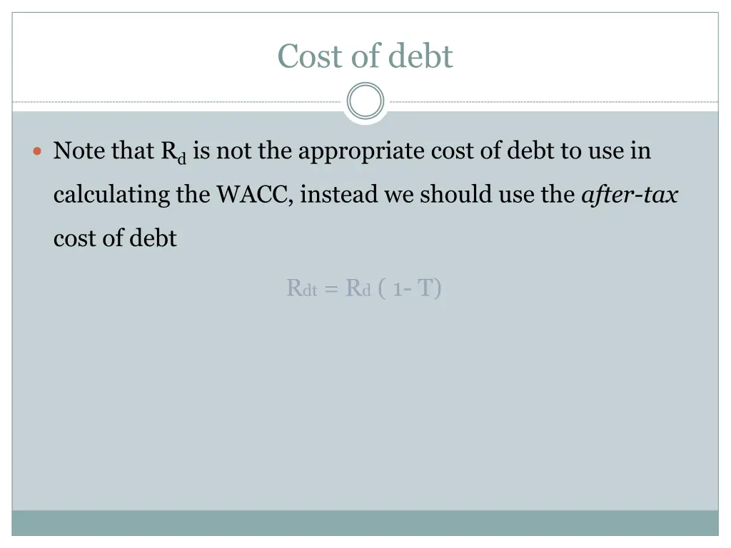 cost of debt 15