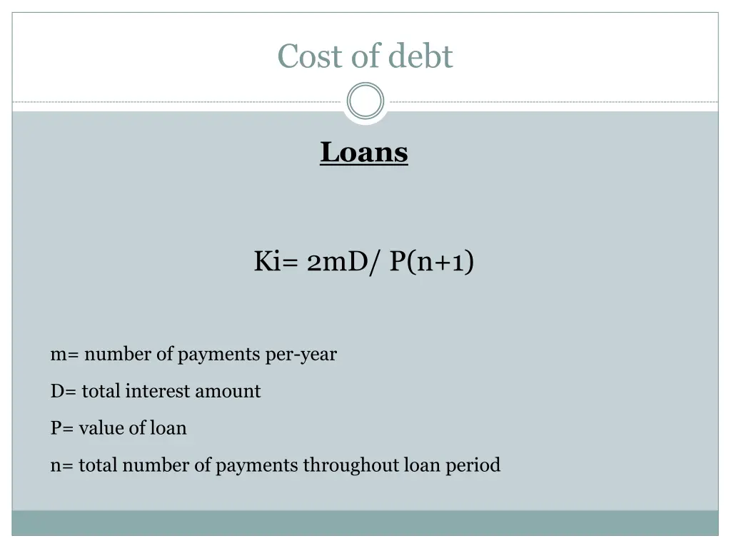 cost of debt 7