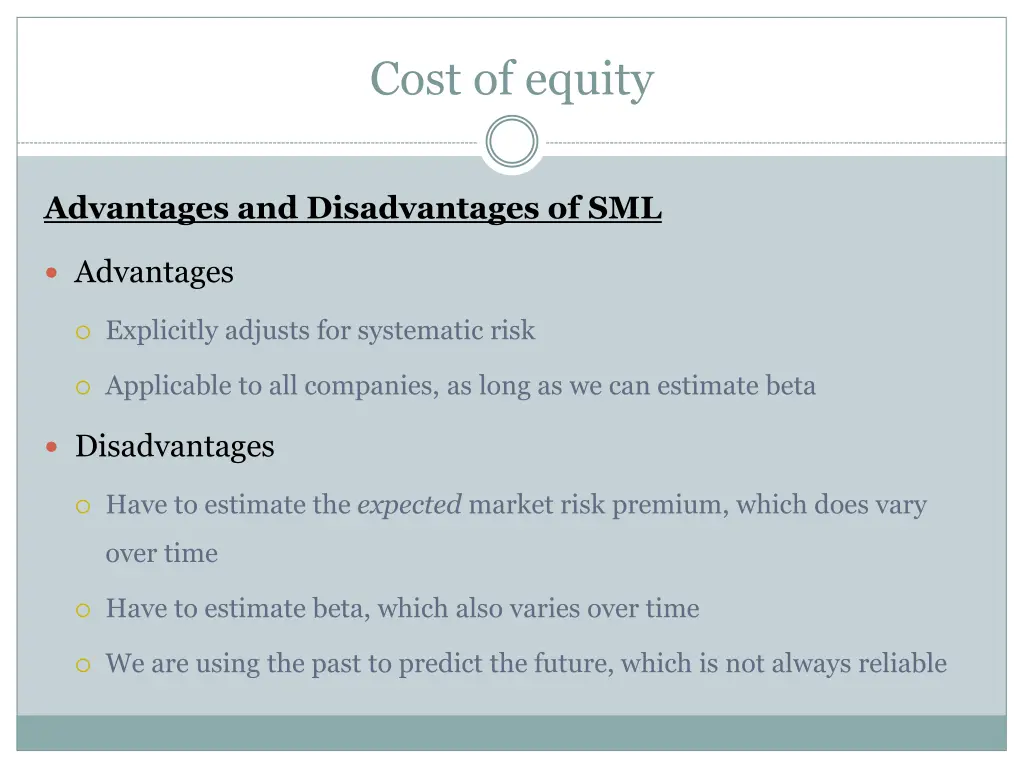 cost of equity 12