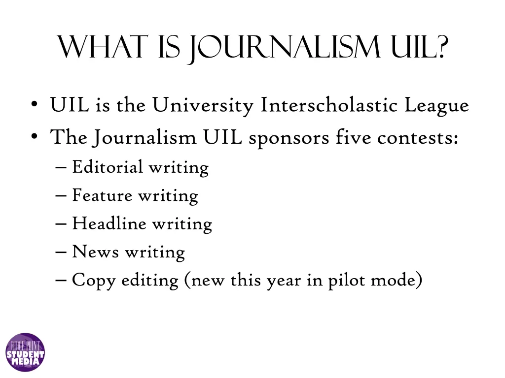 what is journalism uil