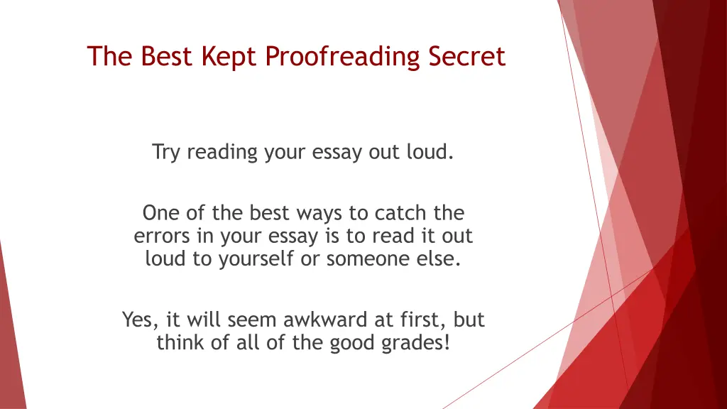 the best kept proofreading secret