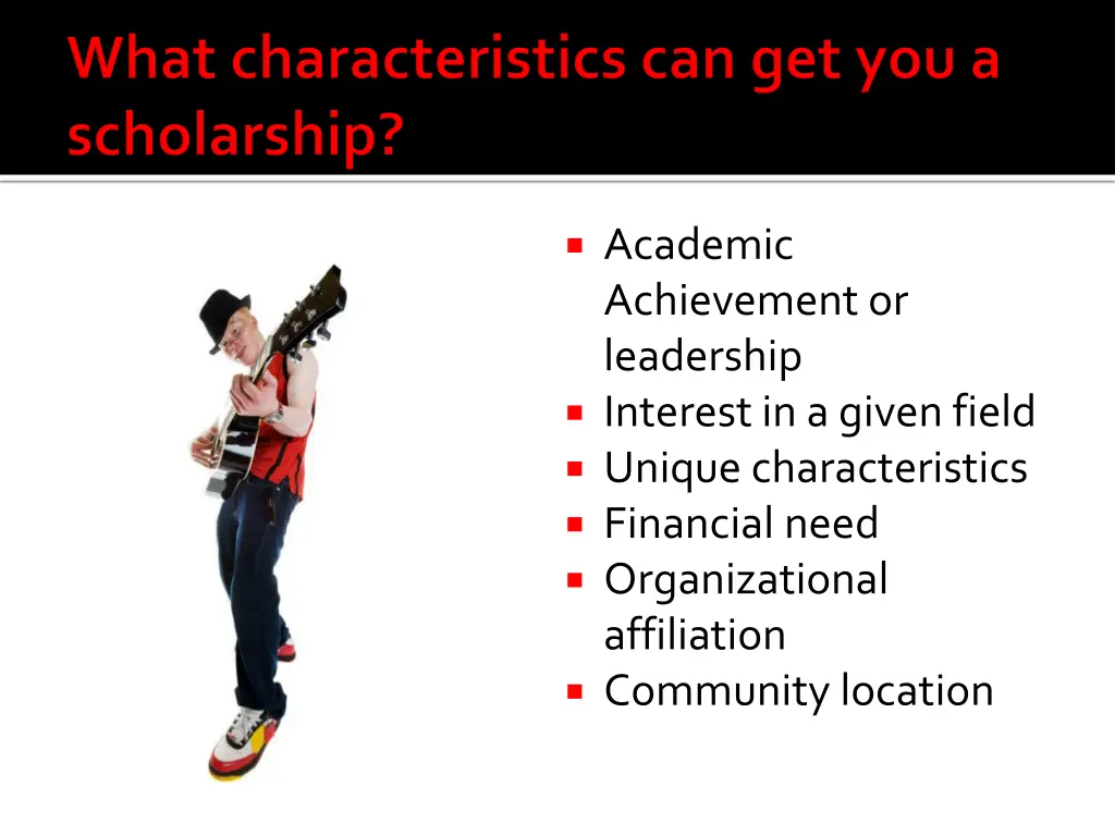 academic achievement or leadership interest