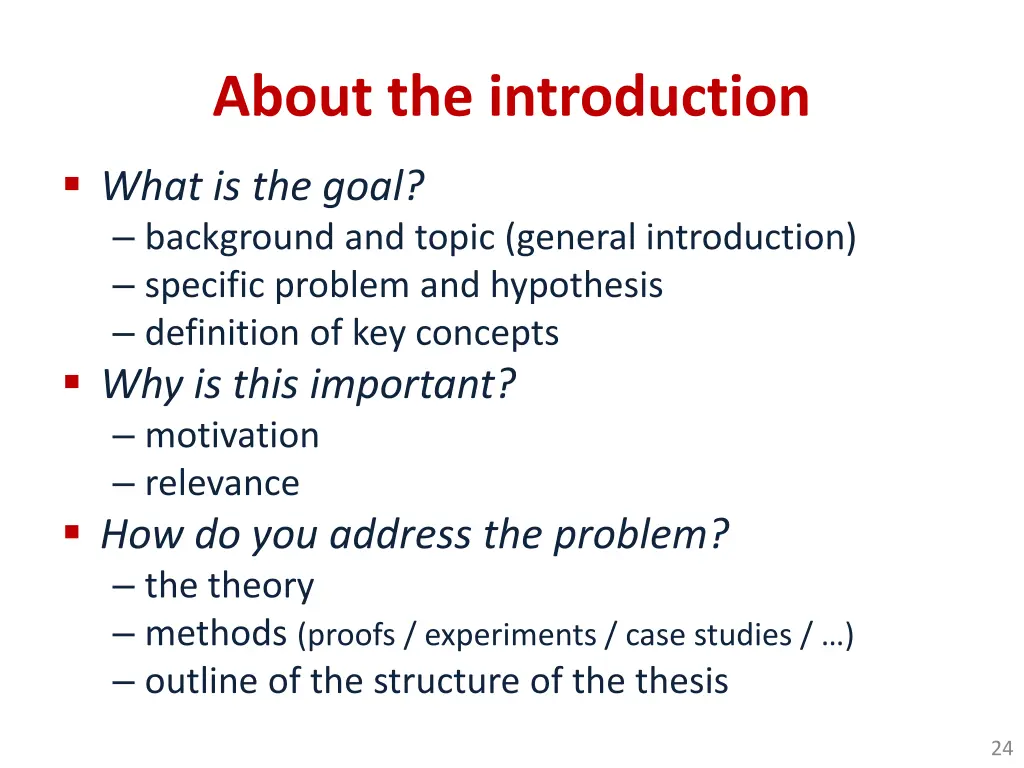 about the introduction