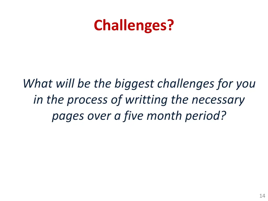challenges
