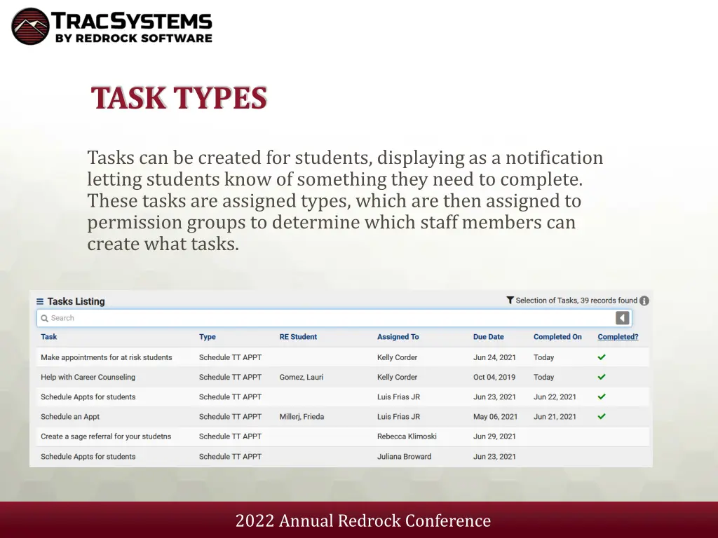 task types