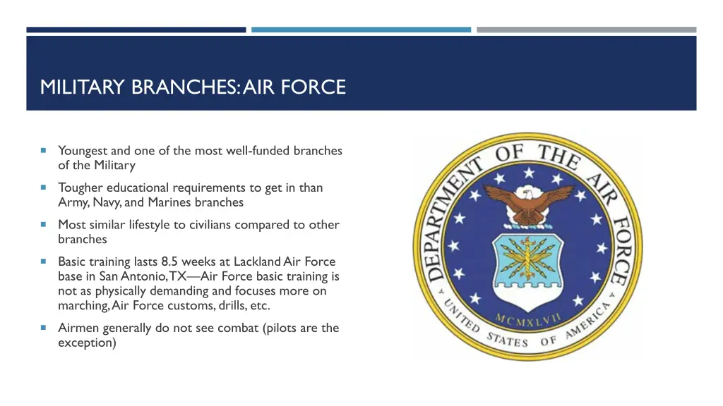 military branches air force