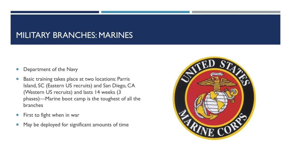 military branches marines