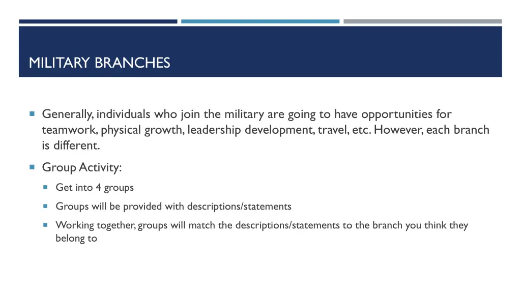 military branches