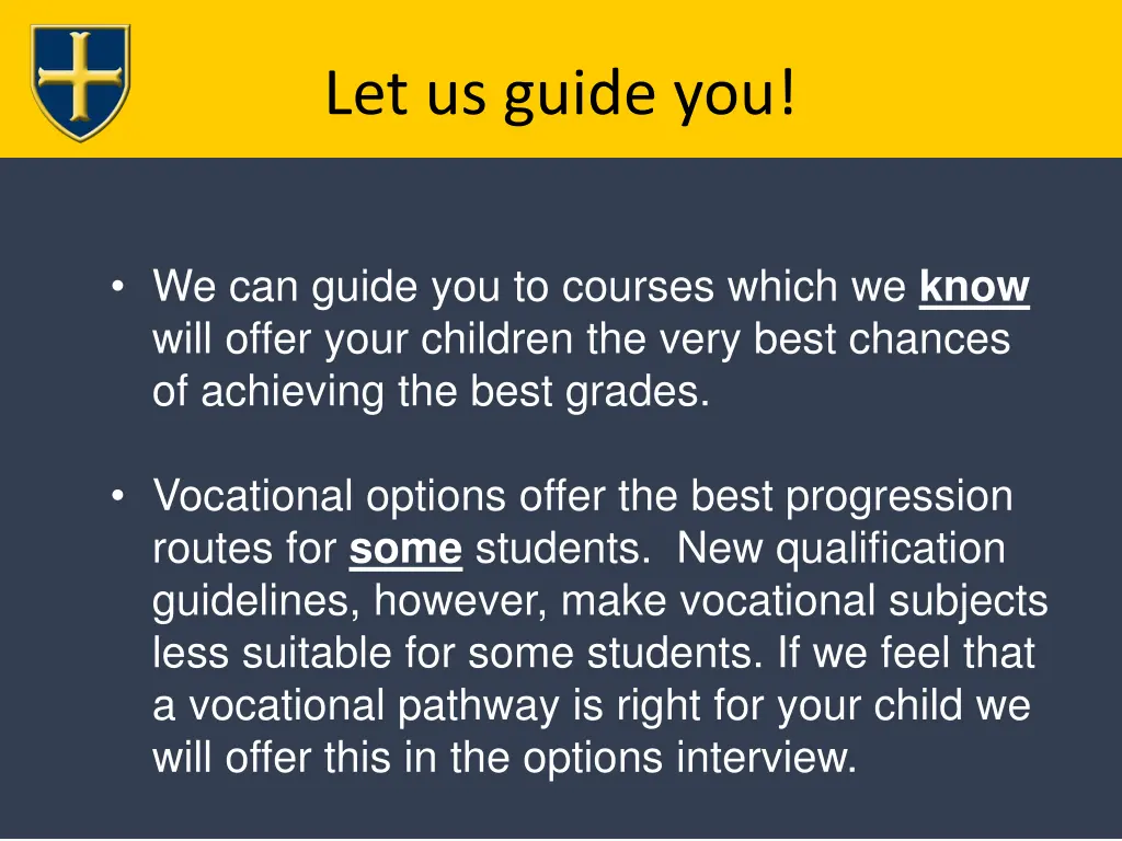 let us guide you
