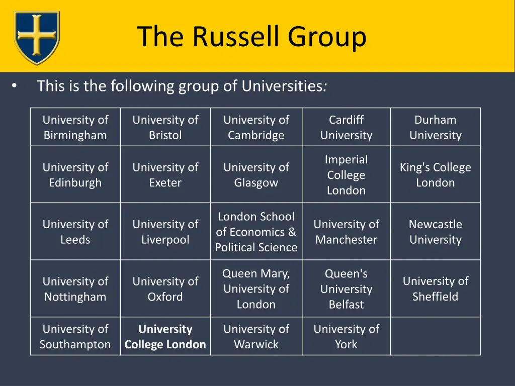 the russell group