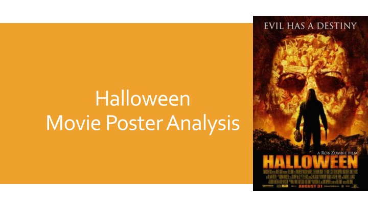 halloween movie poster analysis