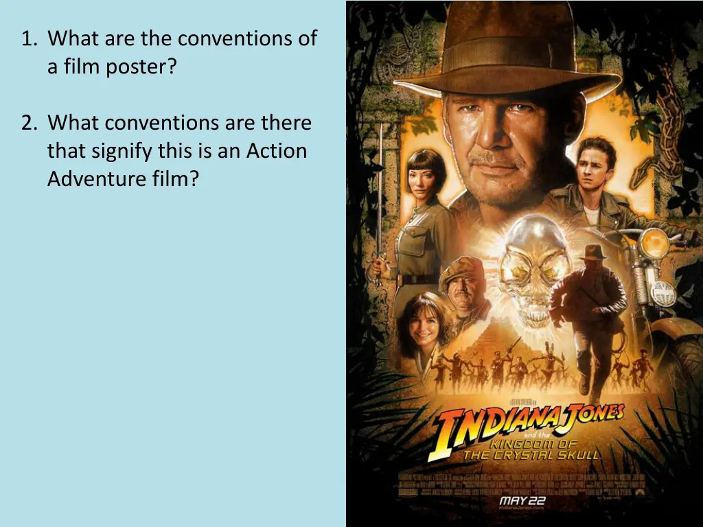 1 what are the conventions of a film poster
